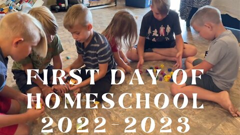 Our First Day of Homeschool! | Abcs and Rainbows | Games | Homeschooling MOM of 10