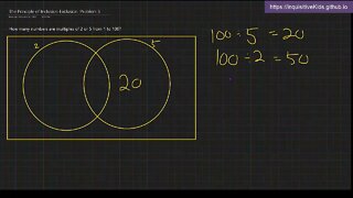 The Principle of Inclusion-Exclusion: Problem 3