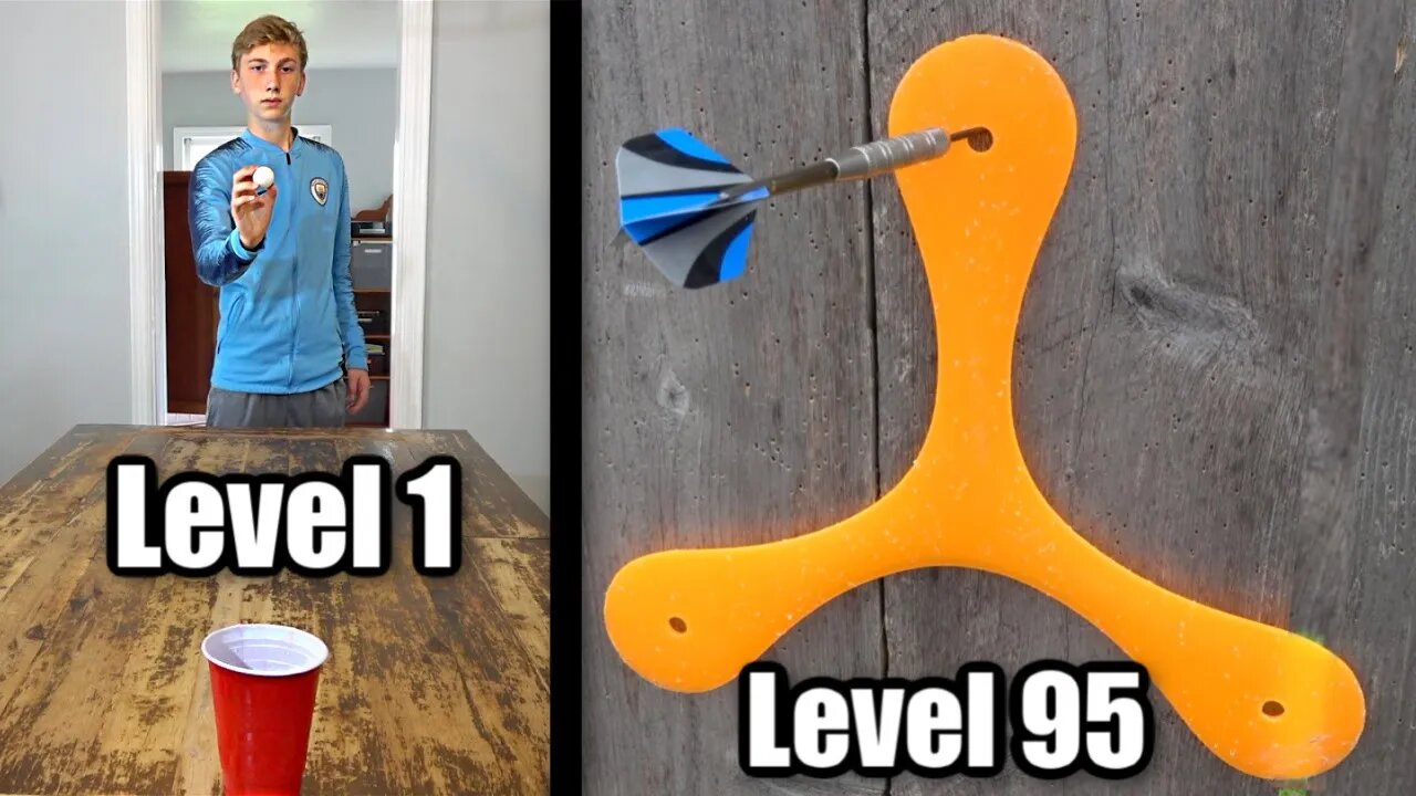 TRICK SHOTS from Level 1 To Level 100.