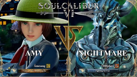 Amy (Âmesang) VS Nightmare (TDHplays) (SoulCalibur™ VI: Online)