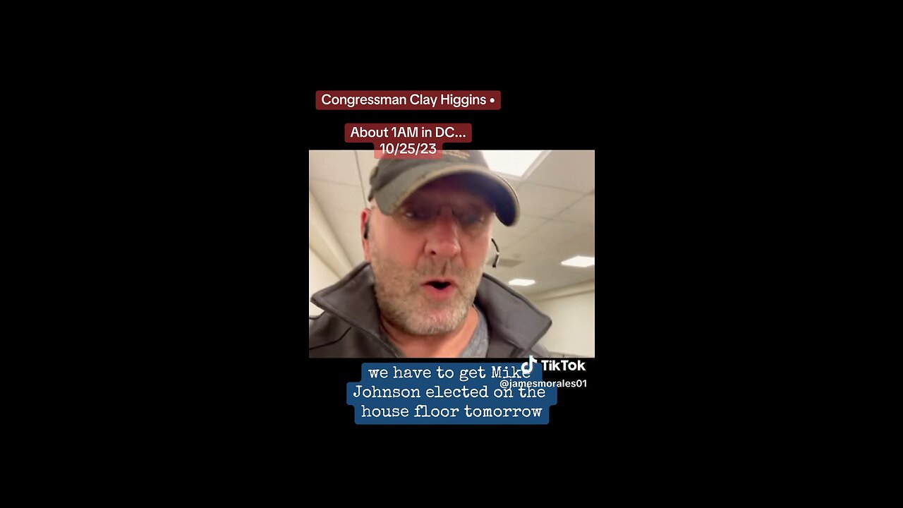 Congressman Clay Higgins has a message for the American People