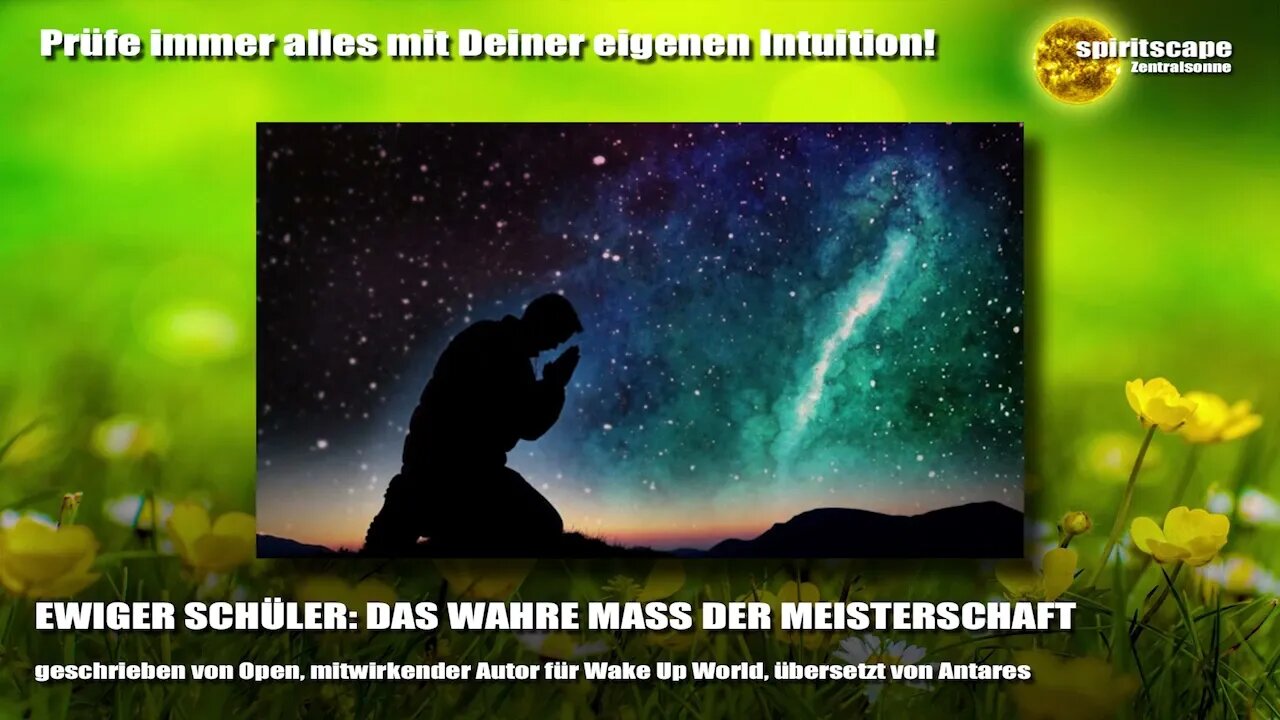 EWIGER SCHÜLER - DAS WAHRE MASS DER MEISTERSCHAFT