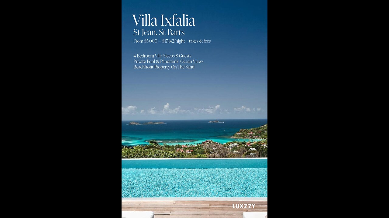 Luxury Villa Ixfalia St Barts Ocean View Luxury Rental in St Jean with Breathtaking Views