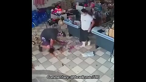 Armed robber gets disarmed by customer