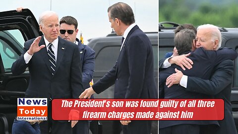 Biden changed plans last minute to hug son Hunter after guilty verdict | News Today | USA