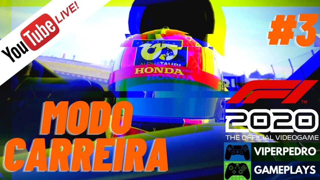 [LIVE] F1 2020 | Modo Carreira / Career Mode | Parte #3 (Logitech G27 + Eken H9R 4K Ultra HD) PT-BR