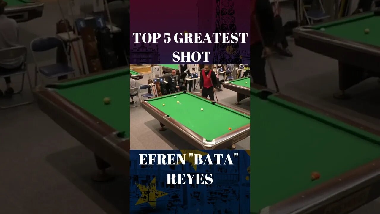 Efren "BATA" Reyes Top Best shots at all time PART 3 #Efren #Pool #WorldPoolChampionship #shorts