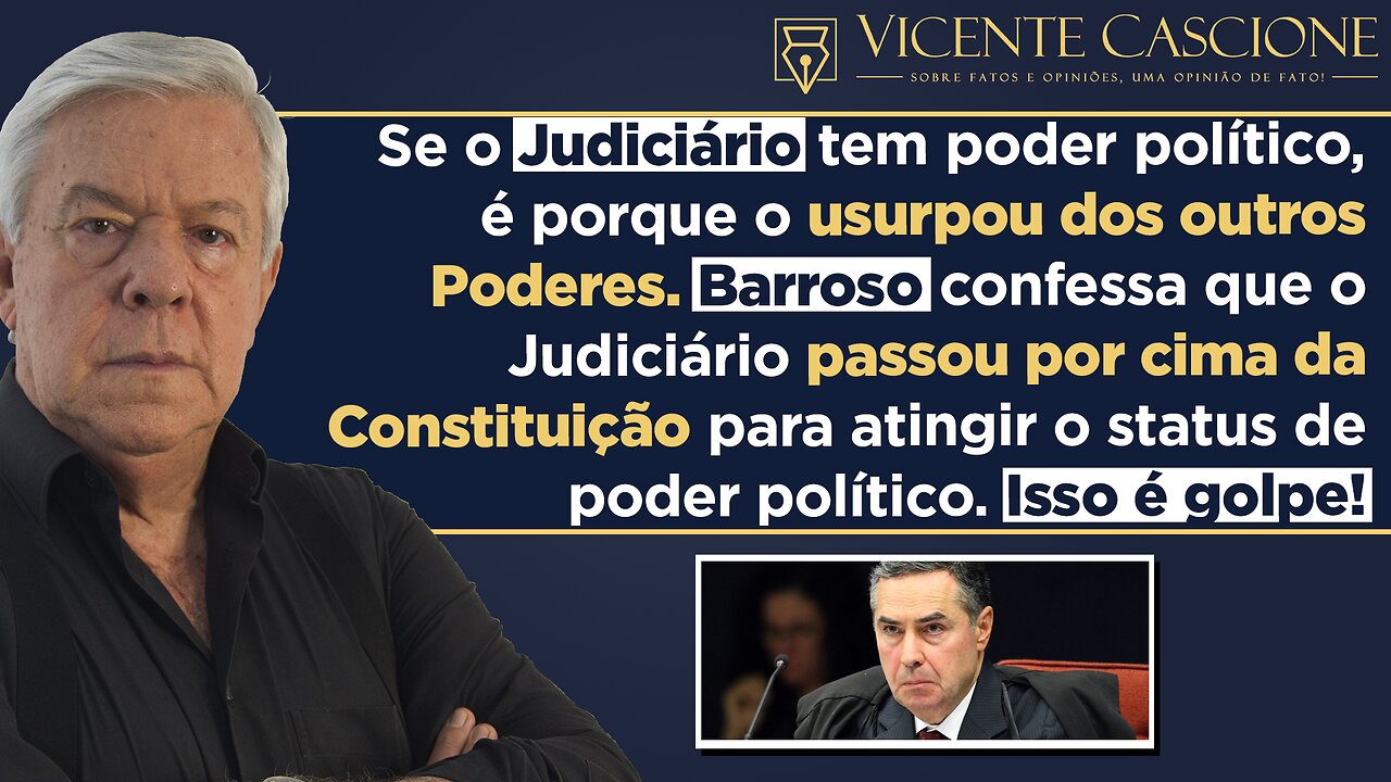 JURISTA ANALISA FALA CONFESSIONAL DE BARROSO E EXPÕE VERDADEIRA FACE DO MINISTRO.