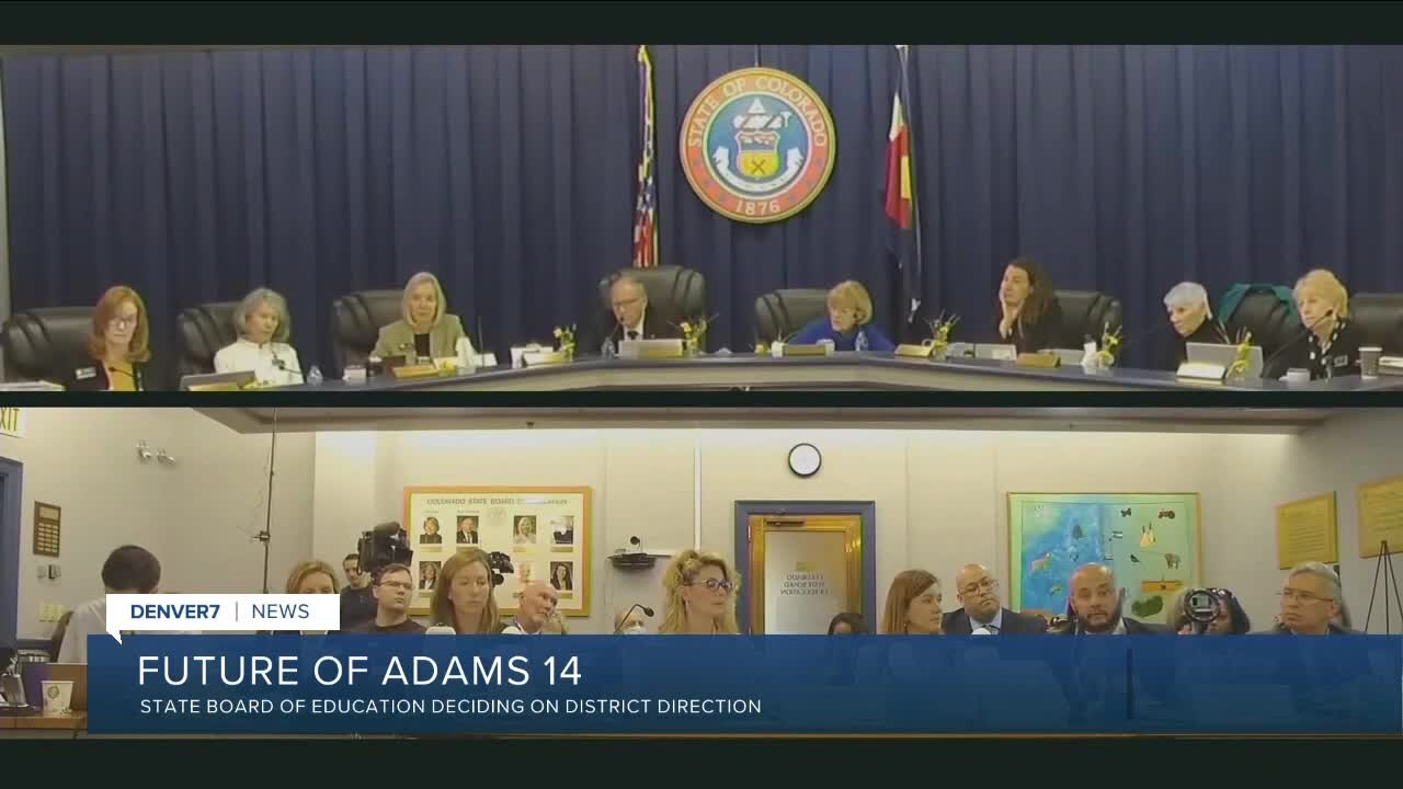 Colorado Board of Education deciding on the future of Adams 14