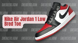 Nike Air Jordan 1 Low Bred Toe - 553558-612 - @SneakersADM