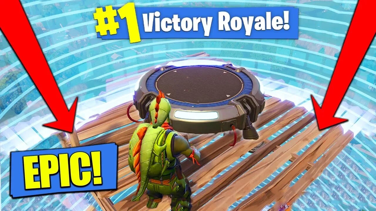 LAUNCH PAD In The SMALLEST CIRCLE In Fortnite Battle Royale!