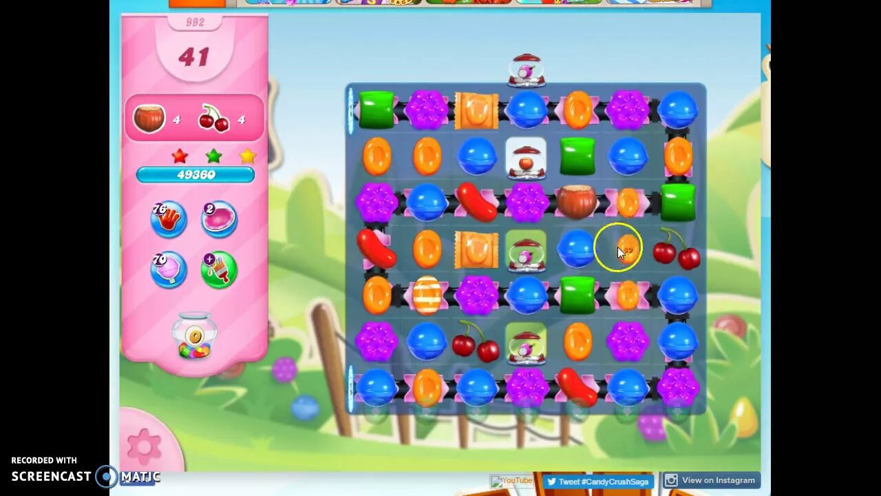 Candy Crush Level 992 Audio Talkthrough, 3 Stars 0 Boosters