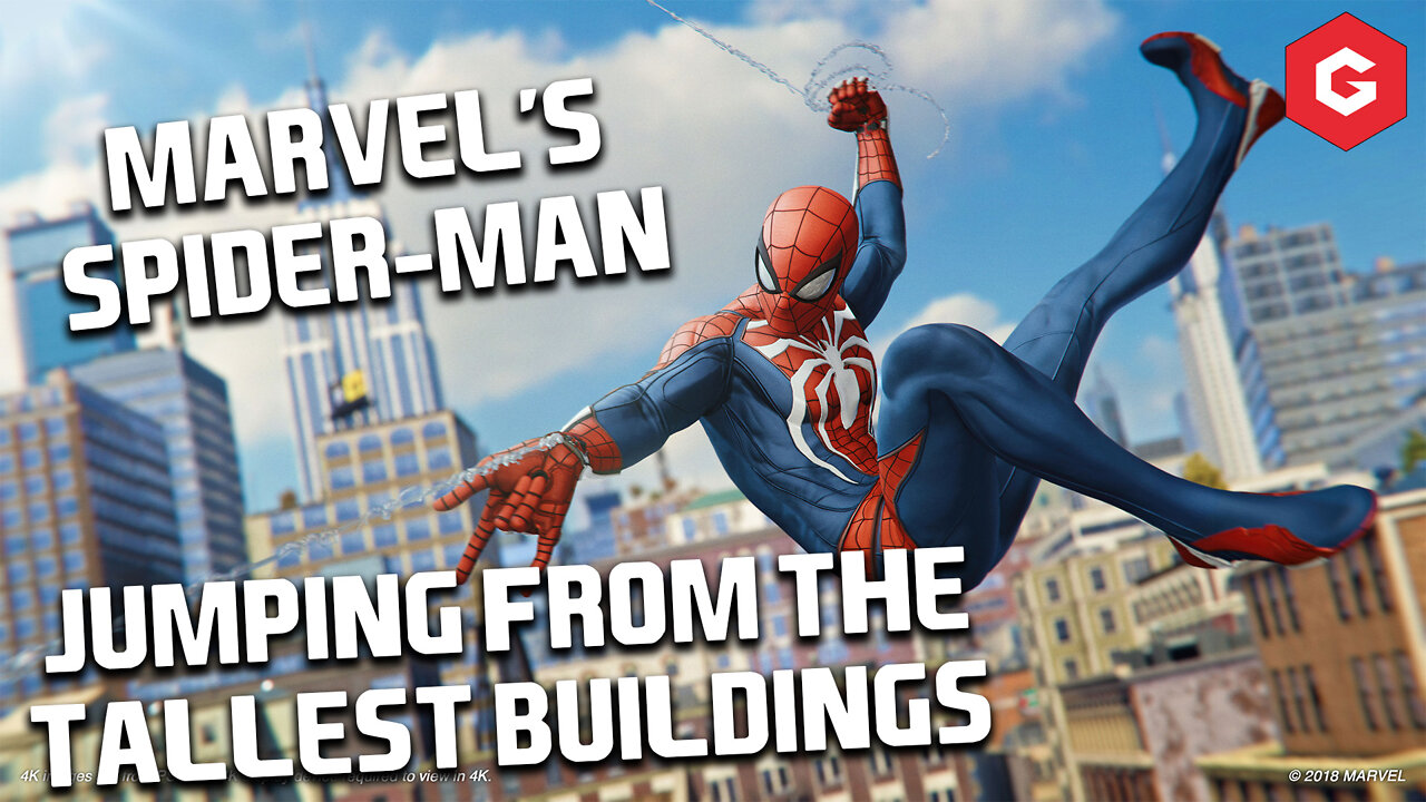 What happens when you jump from Marvel's Spider Man's TALLEST Buildings