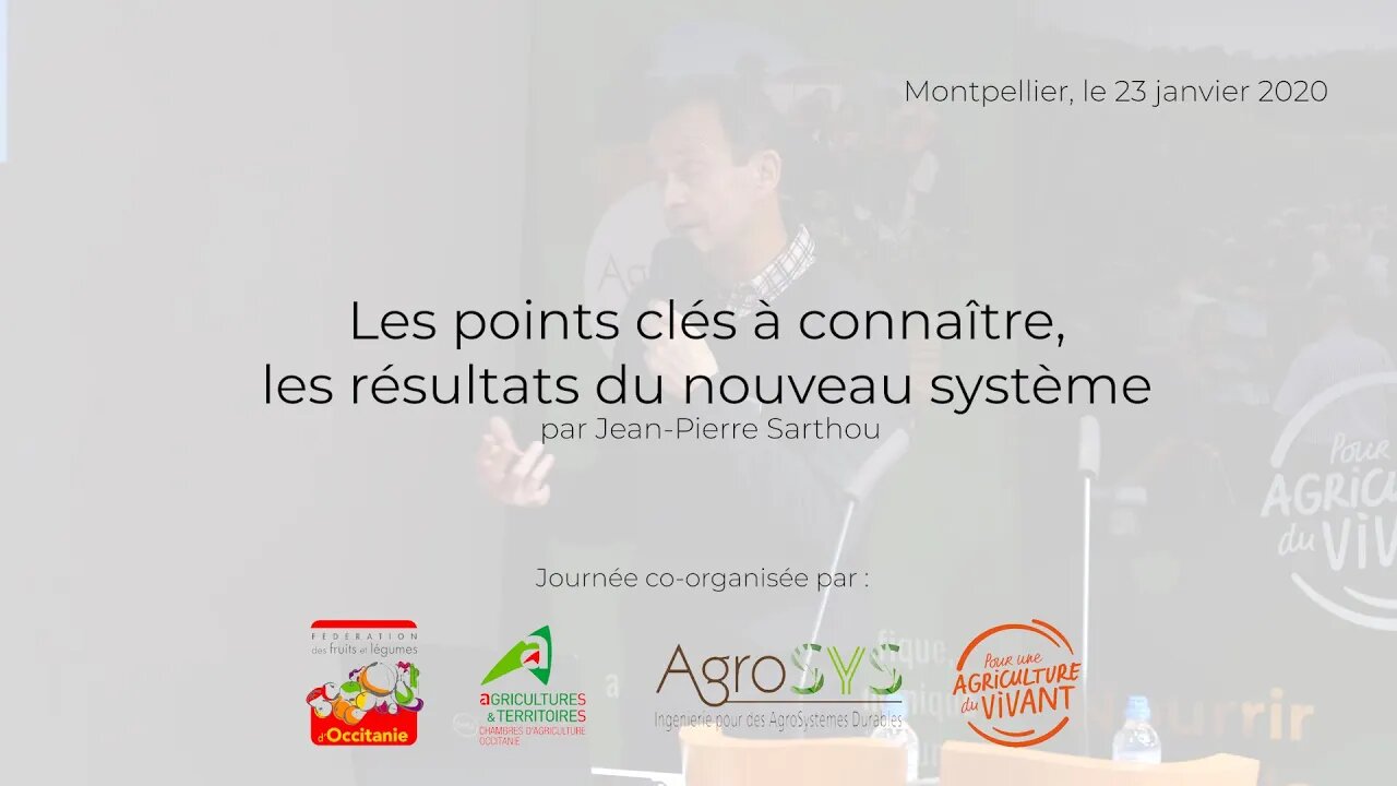 Performances agro-écologiques, par Jean-Pierre Sarthou