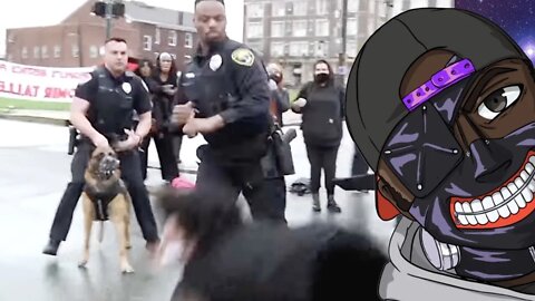 Black Officer PUNCHED Woman For Protesting?