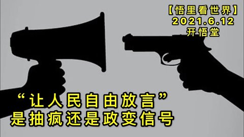 KWT1921“让人民自由放言”是抽疯还是政变信号20210612-12【悟里看世界】