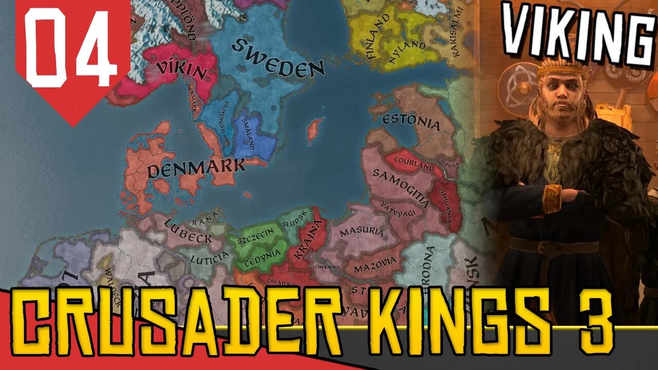 Vida Longa ao REI DA DINAMARCA - Crusader Kings 3 The Northmen #04 [Gameplay Português PT-BR]