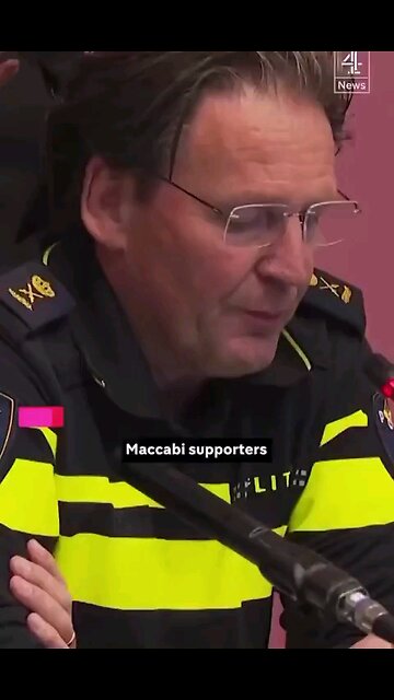 BREAKING: 🇳🇱 AMSTERDAM POLICE CONFIRM ISRAELIS STARTED IT