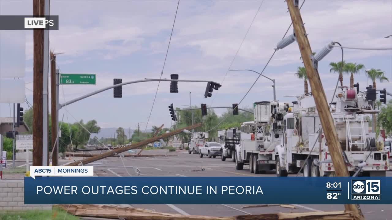 Power crews continue to restore electricity in parts of Peoria