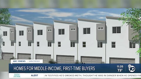 Homes for middle-income, first-time home buyers in San Diego