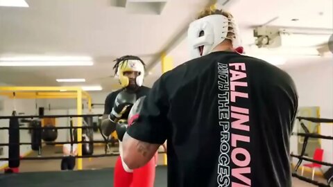 Hasim Rahman Jr posts footage of him dominating Jake Paul during a sparring session