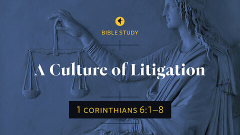 "A Culture of Litigation." The Historical Context of 1 Corinthians 6:1-8