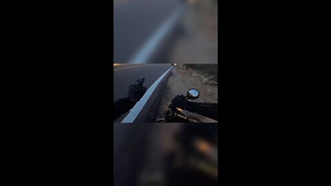 being distracted caused this biker to crash...