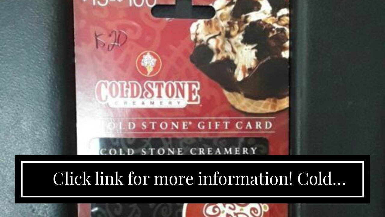 Click link for more information! Cold Stone Creamery Gift Cards, Multipack of 3