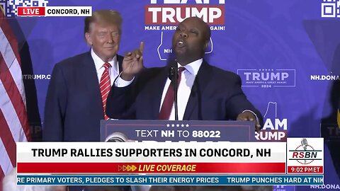 South Carolina Senator Tim Scott endorses Donald Trump for President