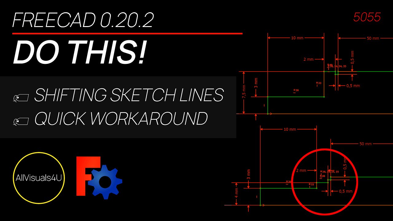 🚨 How To Fix Shifting Sketch Lines In FreeCAD - Learn CAD Online - How To Learn FreeCAD