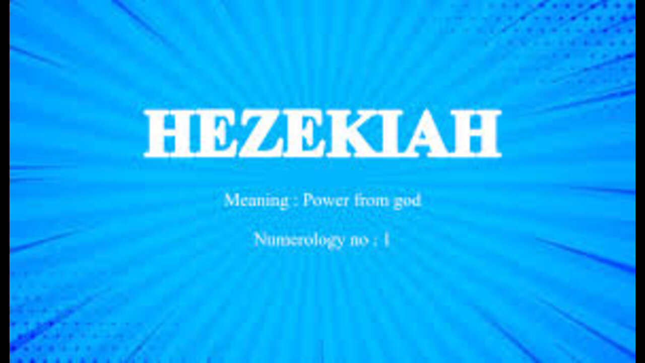 The Importance of Mothers. A Brief Example: Hezekiah.