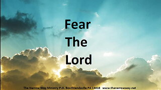 Fear the Lord