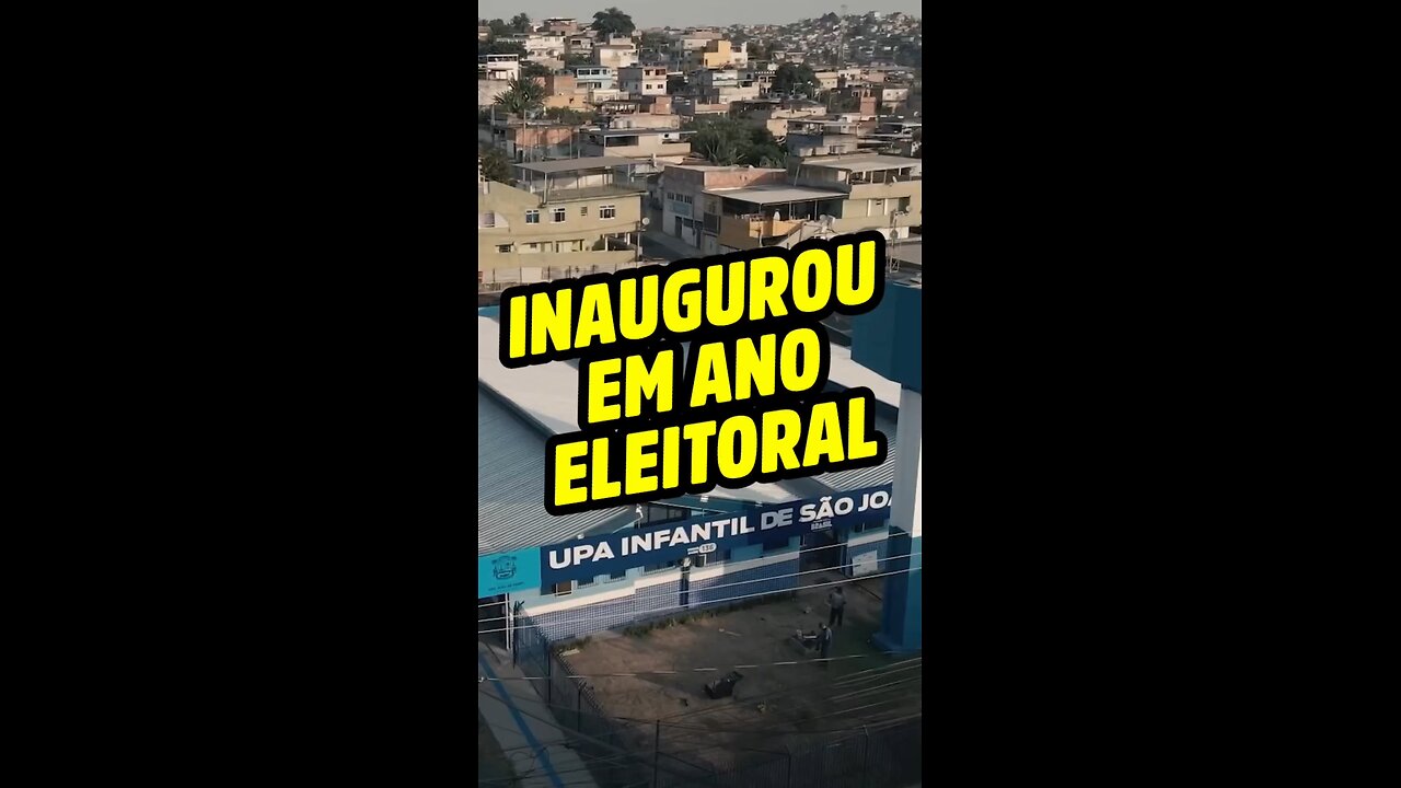 Inaugurou a UPA de Eden em ano eleitoral.