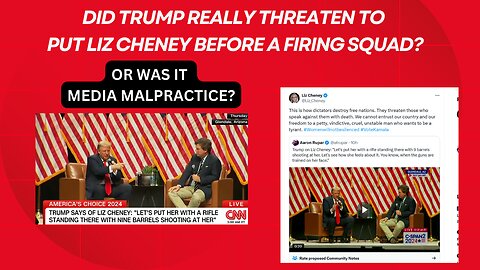 Did Trump really threaten to have Liz Cheney before a firing squad?