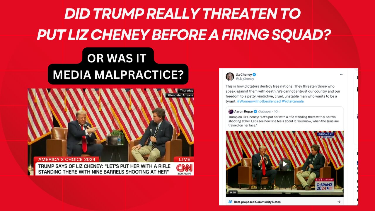 Did Trump really threaten to have Liz Cheney before a firing squad?