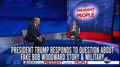 At ABC Townhall President Responds to Question About the Fake Bob Woodward Story & Much More