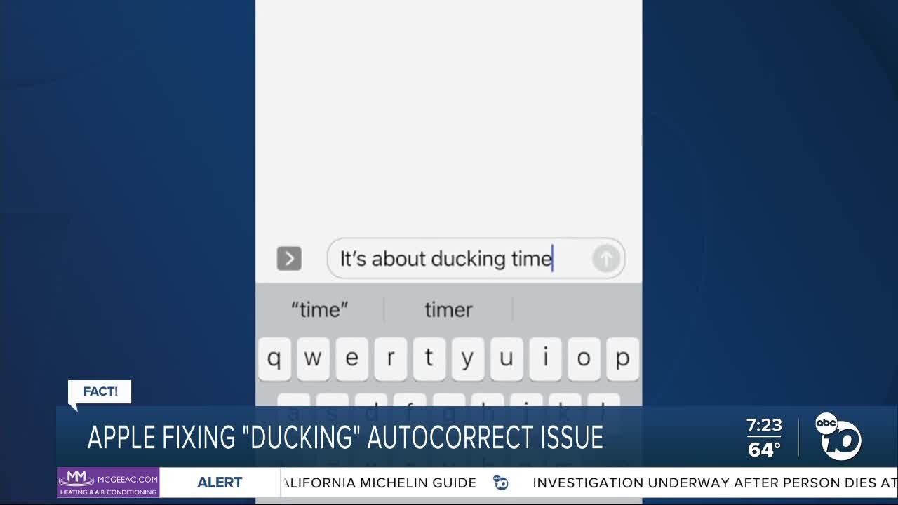 Fact or Fiction: Apple fixing 'ducking' autocorrect issue