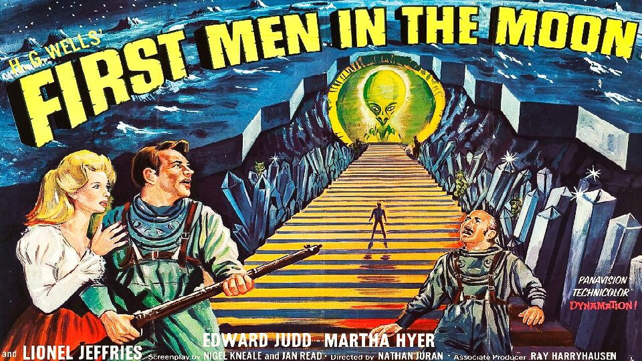 FIRST MEN IN THE MOON 1964 H.G. Wells Story of an 1899 Trip to the Moon FULL MOVIE HD & W/S