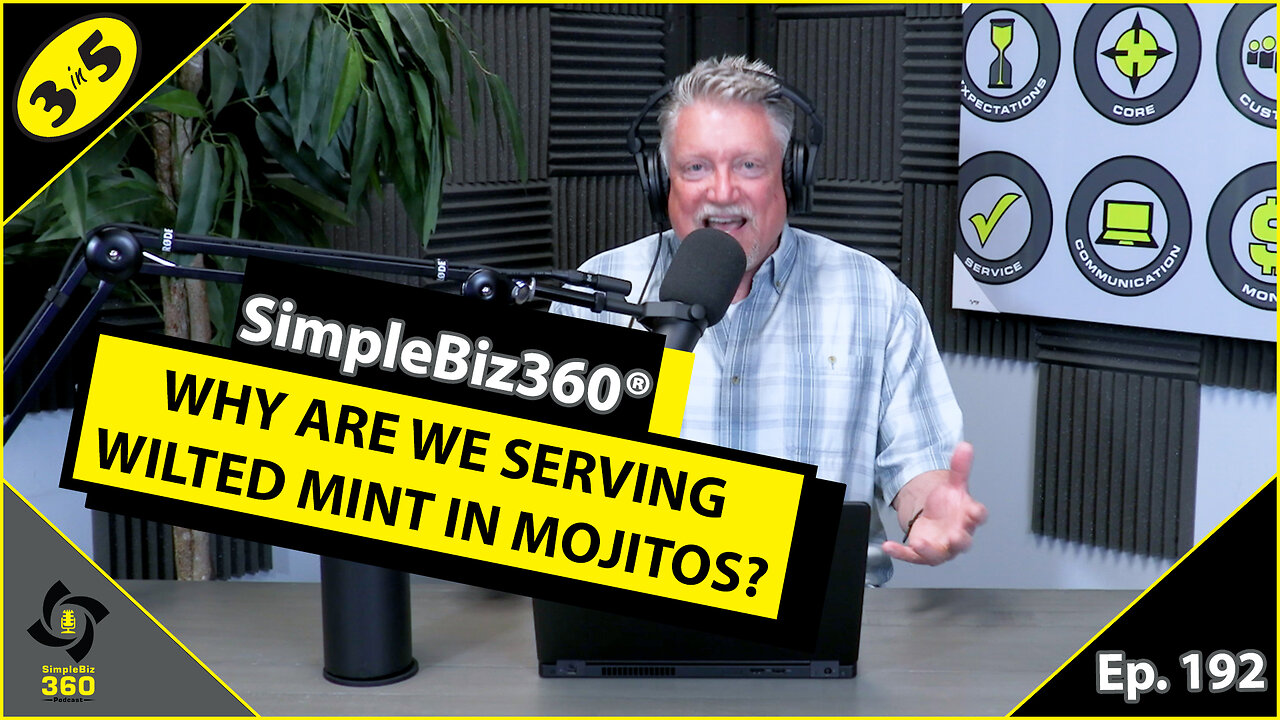 SimpleBiz360 Podcast - Episode #192: WHY ARE WE SERVING WILTED MINT IN MOJITOS?