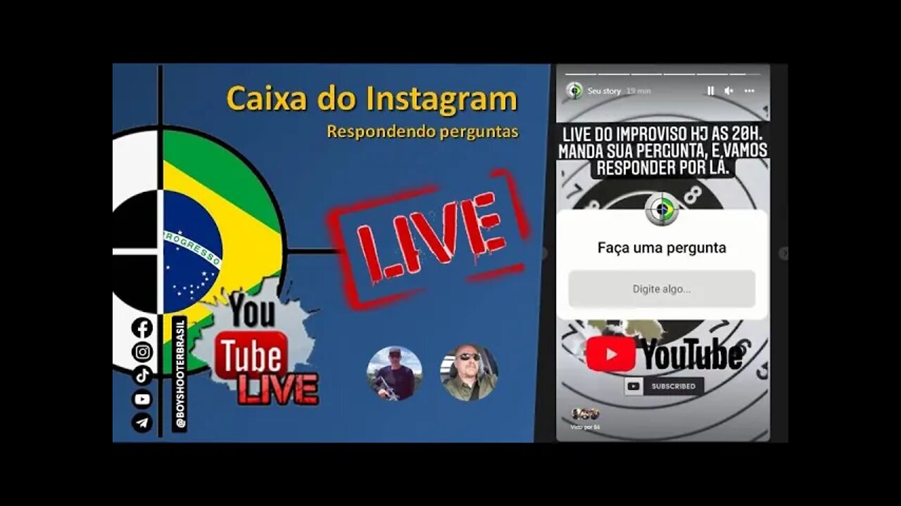 LIVE - TEMA LIVRE + Caixa do Instagram