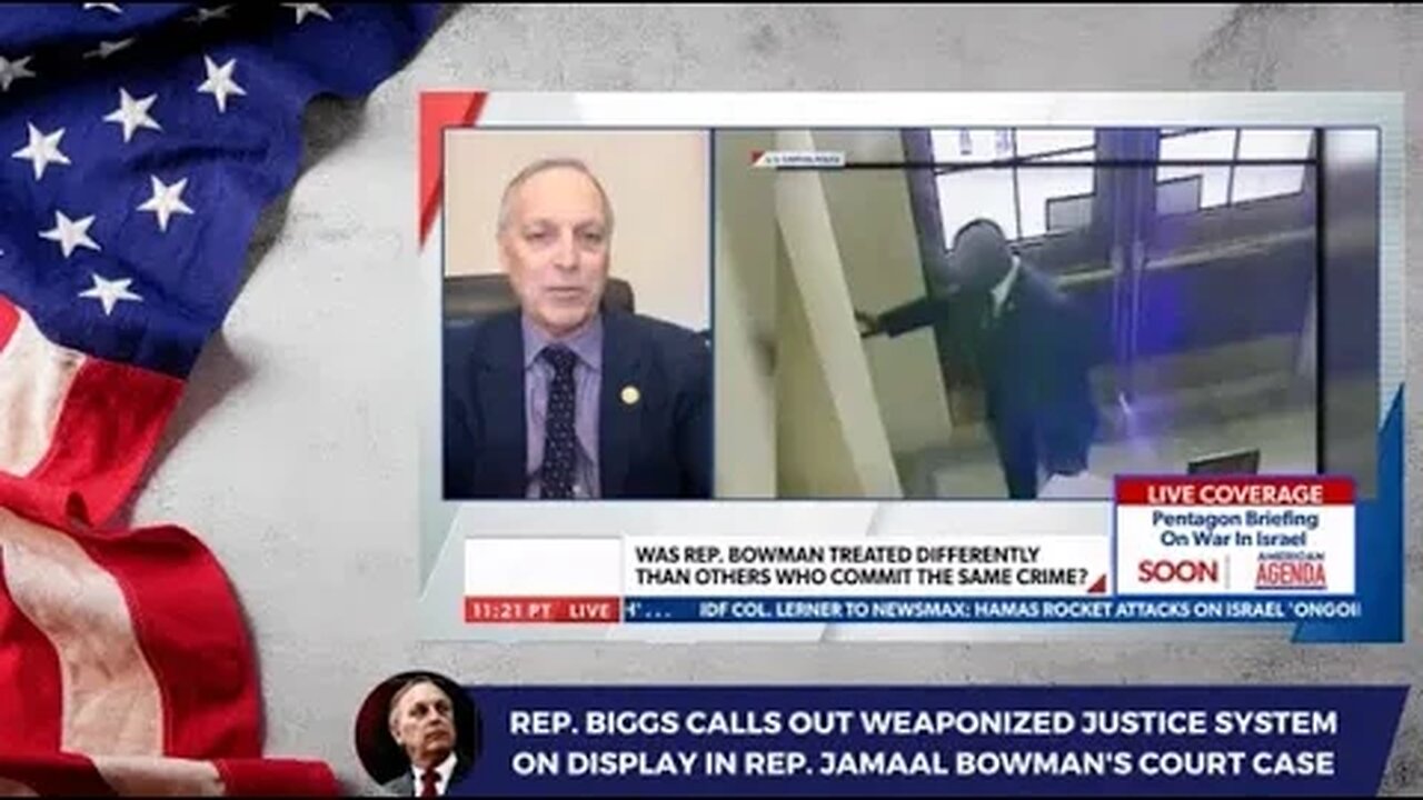 Rep. Biggs Calls Out Weaponized Justice System On Display in Rep. Jamaal Bowman's Court Case