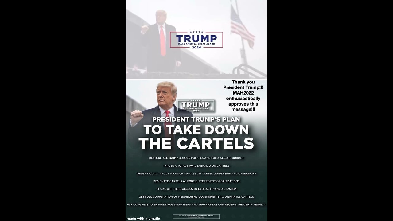 President Trump 🇺🇸 War on cartels!!!