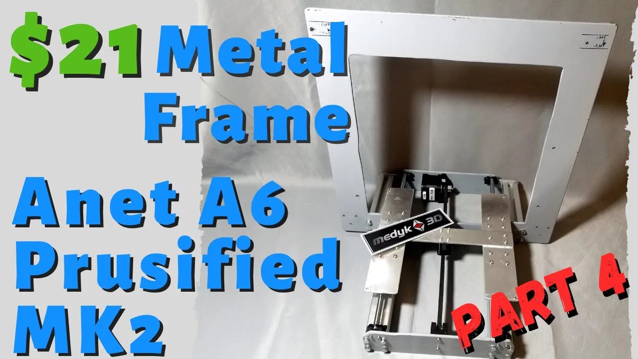 Anet A6 metal frame for $21 - part 4 - getting the frame ready for Anet A6 Prusified MK2