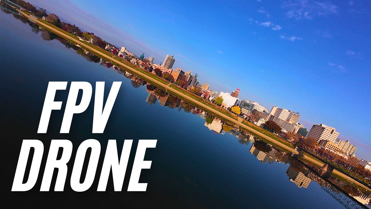 River - Bridges - City Skyline (FPV Drone)