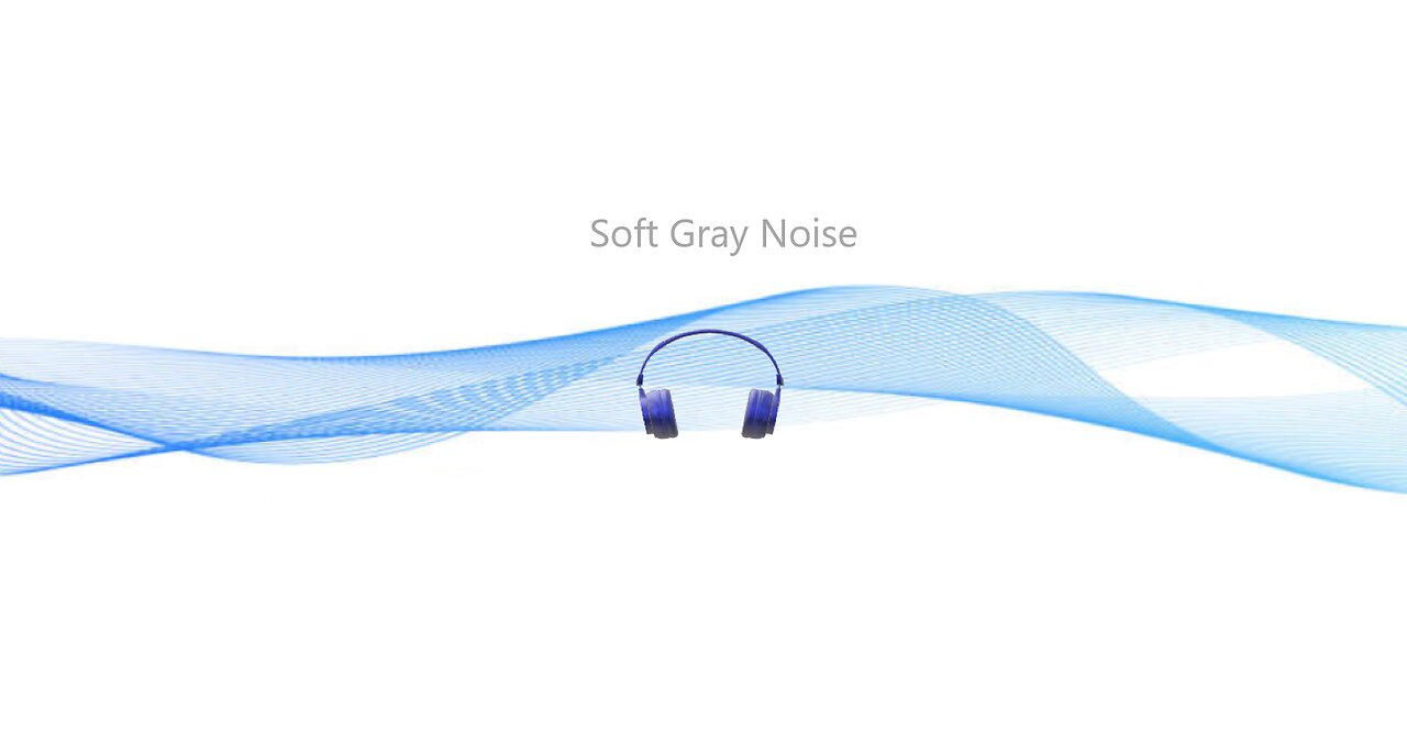 Soft Gray Noise, Ambient, Relaxing, Black screen..