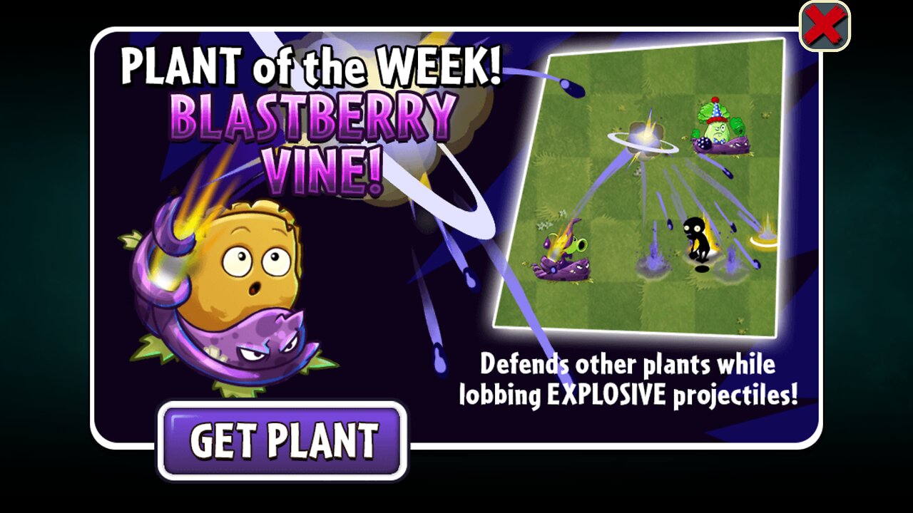 Plants vs Zombies 2 - Penny's Pursuit -Seedium Plant Showcase -Blastberry - April 2023