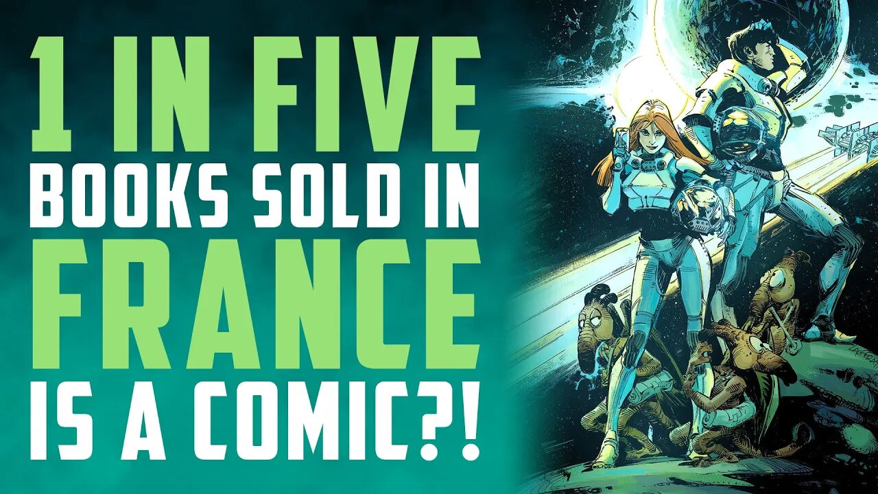 1 in FIVE books sold in France is a COMIC!?!?