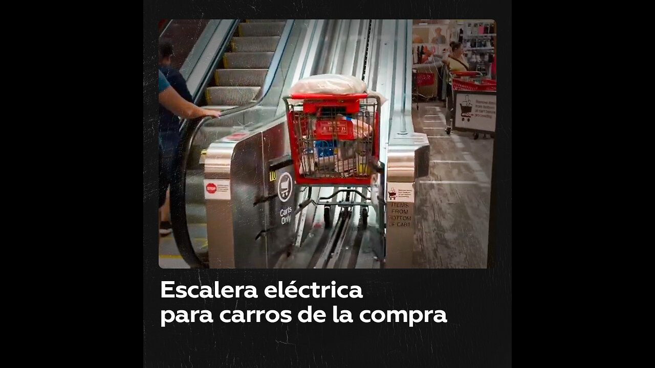 Escaleras mecánicas solo para carritos de supermercado