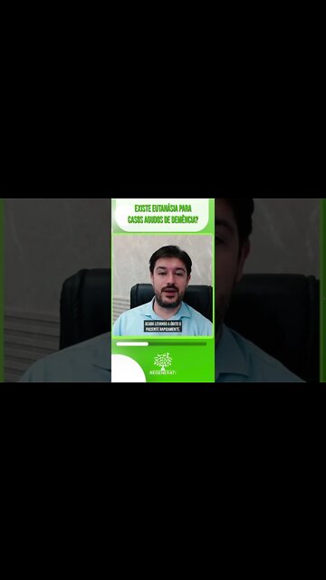 Existe Eutanásia para Caso Agudo de Demência #shorts