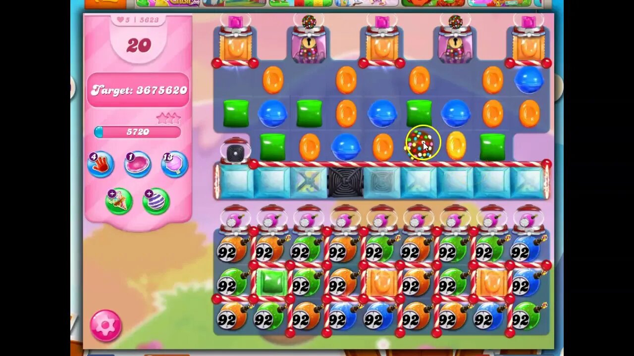 Candy Crush Level 5623 Talkthrough, 27 Moves 0 Boosters